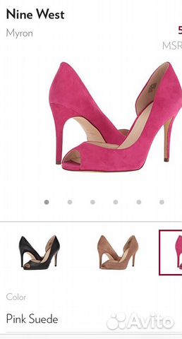 Туфли Nine West новые,9,5 us (26,5см стелька)