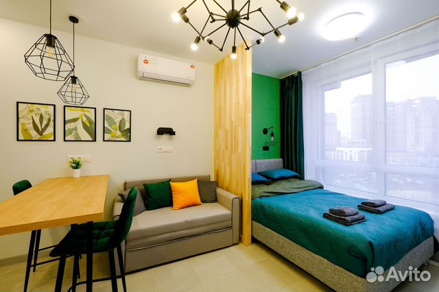 

Квартира-студия, 18 м², 2 кровати