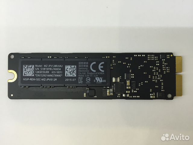 SSD диск 128 GB для MacBook Air, Pro Retina, 2015