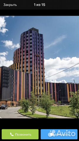

Квартира-студия, 30 м², 2 кровати