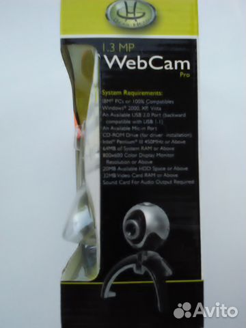 Вебкам+микрофон 1.3 MP WebCam Pro