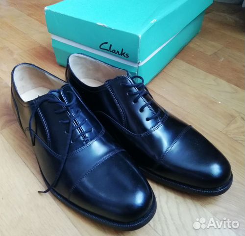 Ботинки Clarks кожа, UK 10, новые Ботинки Clarks кожа, UK 10, новые