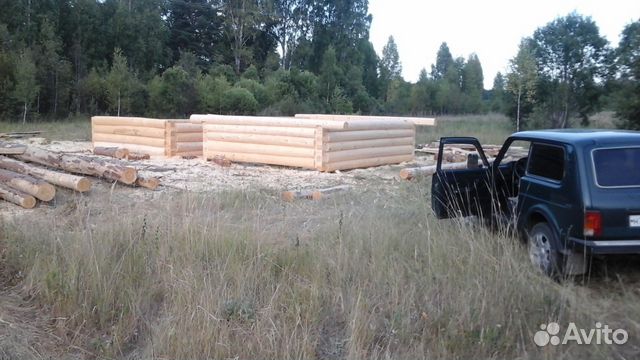 Сруб дачного дома - 6.3x6.3+ 2 с выпуском Сруб дачного дома - 6.3x6.3+ 2 с выпуском