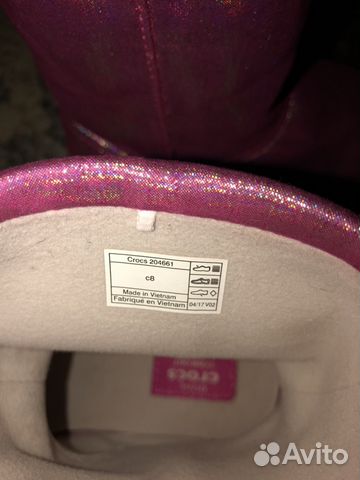 Crocs c8 сапоги для девочки