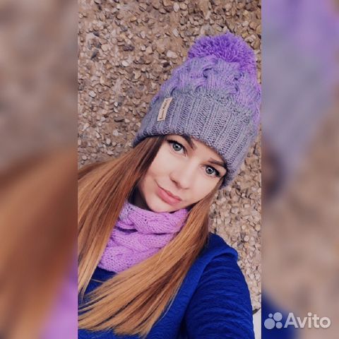 Шапка и снуд, вязаная шапка, вязаный снуд