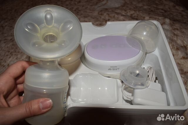 Электрический молокоотсос Avent 1 неделюБ/У+посуда