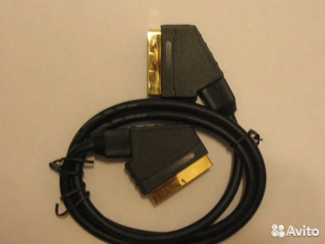 Кабель Luxmann scart-scart 21 Pin 1м, S-video-1м