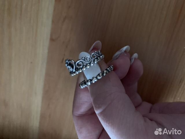 Два Кольца корона pandora серебро