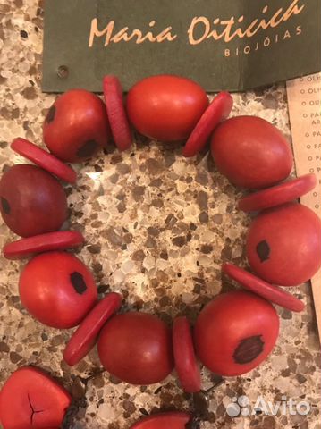 Браслет и серьги Maria Oiticica, натур. материалы