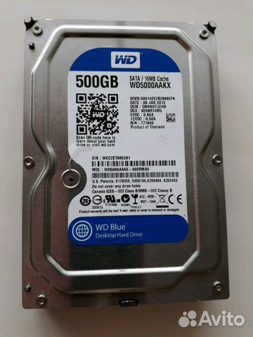 Жесткий диск WD 500GB SATA