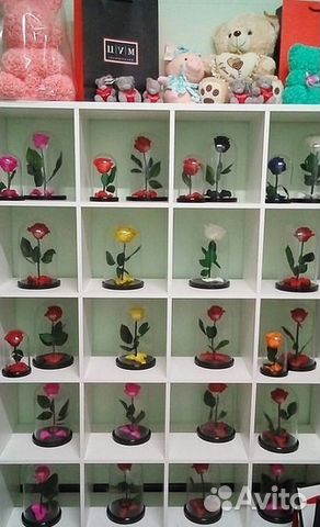 Роза в колбе Mini