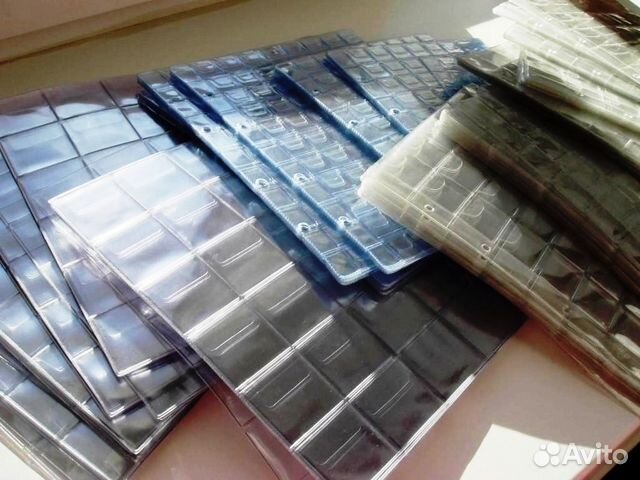 Листы под монеты в альбом типа optima 200 х 250