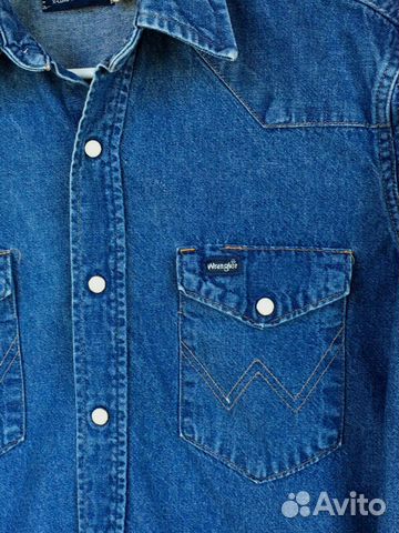 Рубашка джинсовая wrangler made IN USA Рубашка джинсовая wrangler made IN USA
