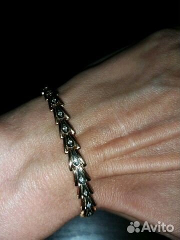 Золотой браслет с бриллиантами