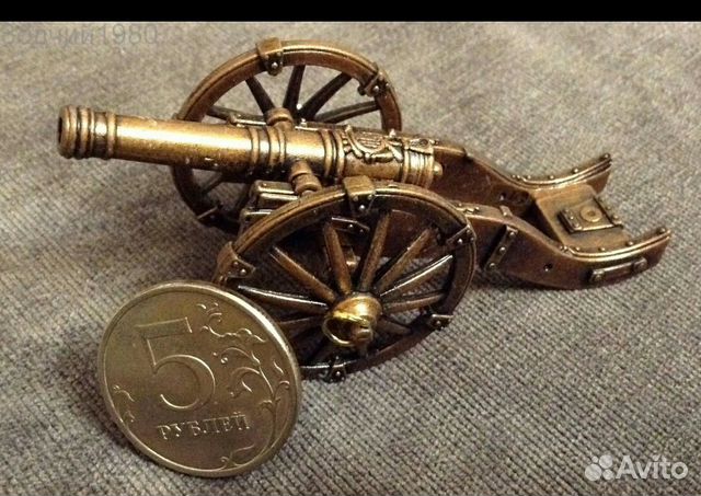 Сувенирная модель Полевая пушка X 6viii века метал