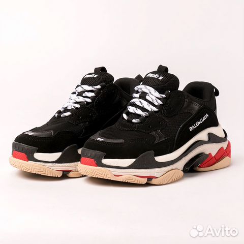 Кроссовки Balenciaga Triple S, черный, размер 43