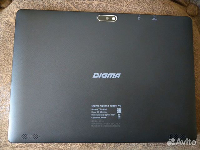 Планшет Digma Optima 1025N, 4G, 2 GB, 16 GB, Andro