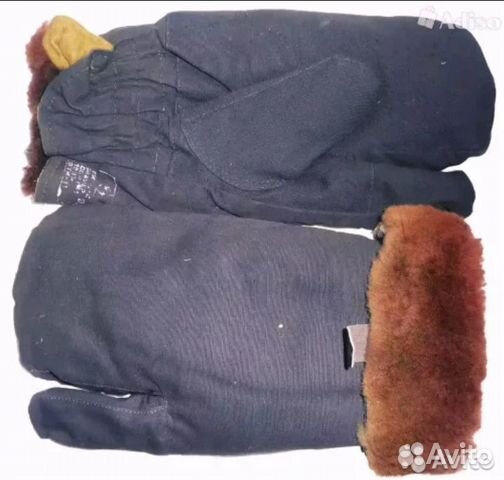 Рукавицы трёхпалые из овчины (шубенки)