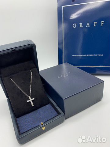 Крест graff из золота 750 с бриллиантами 2/3