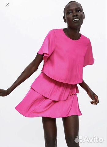 Zara платье фуксия