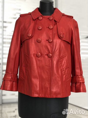 Куртка кожа Moschino Куртка кожа Moschino