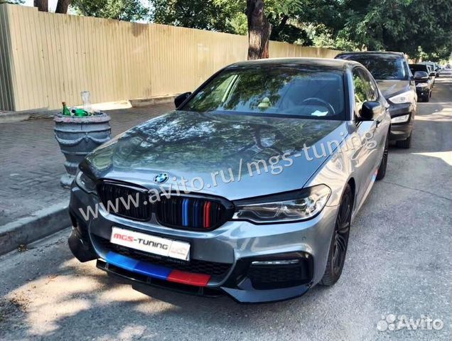 Губа BMW 5 series G30 M5-style черный глянец Губа BMW 5 series G30 M5-style черный глянец