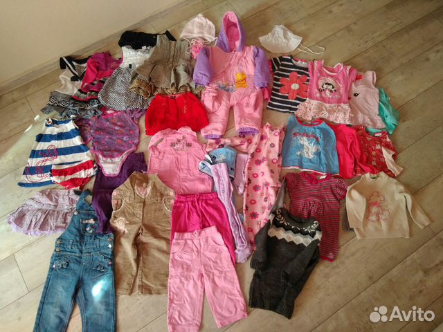 Детские вещи Пакет вещей на девочку 74-80 см Детские вещи Пакет вещей на девочку 74-80 см