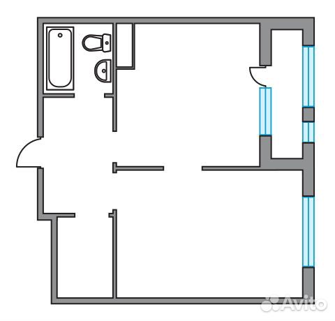 1-к квартира, 45.5 м², 13/26 эт.