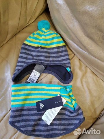 Шапка и снуд Adidas новый детский 52-54 р