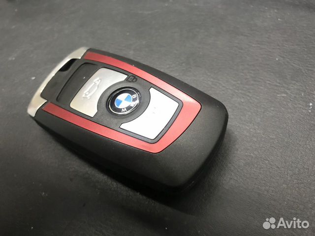 Корпус Ключа Bmw F Серия Три кнопки красная вставк Корпус Ключа Bmw F Серия Три кнопки красная вставк