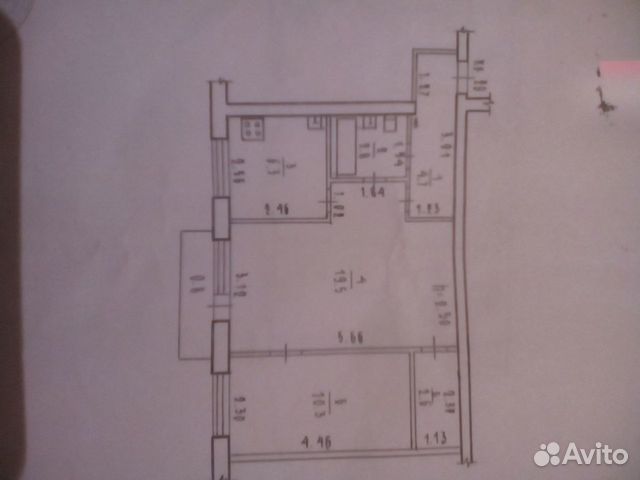 2-к квартира, 47 м², 5/5 эт.