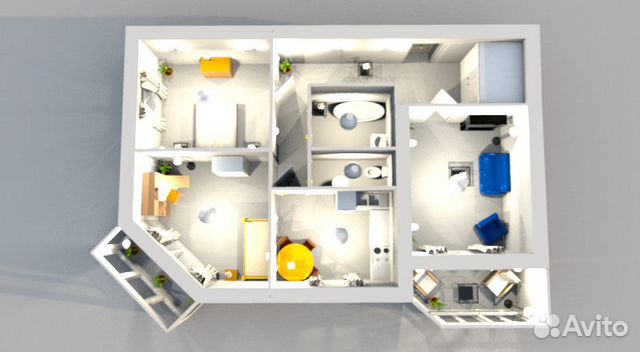3-к квартира, 80.4 м², 14/16 эт. 3-к квартира, 80.4 м², 14/16 эт.