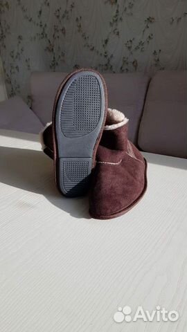 Домашние угги из овечьего меха коричневые Домашние угги из овечьего меха коричневые