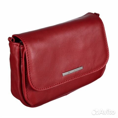 Кожаный клатч Gianni Conti 9505504 dark RED