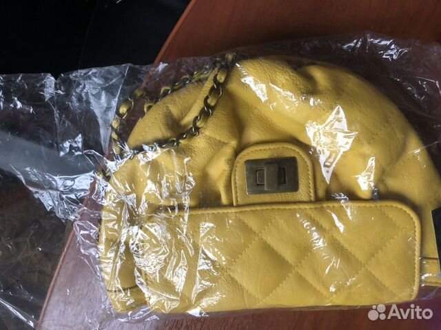 Желтая женская сумка