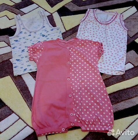 Пакет одежды на девочку размер 74