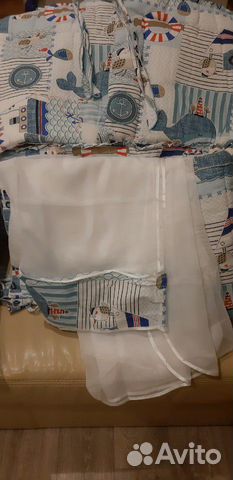 Бортики в кроватку детскую + балдахин