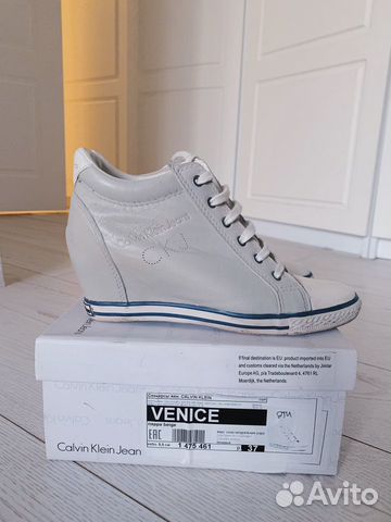 Кожаные ботинки сникерсы Calvin Klein Jeans р. 37 Кожаные ботинки сникерсы Calvin Klein Jeans р. 37