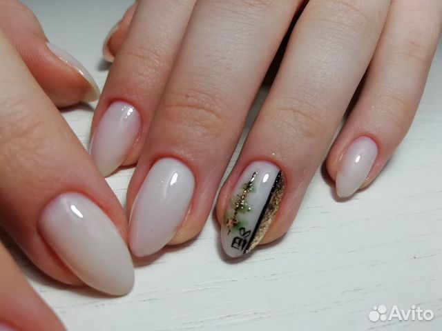 Маникюр+гель лак, коррекция+биотатуаж бровей хной