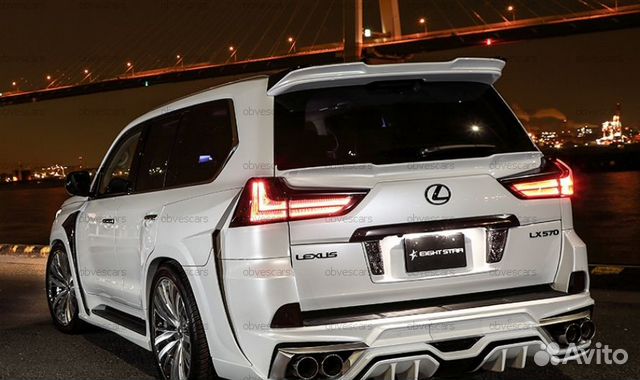 Спойлер double eight star Lexus lx570 lx450d