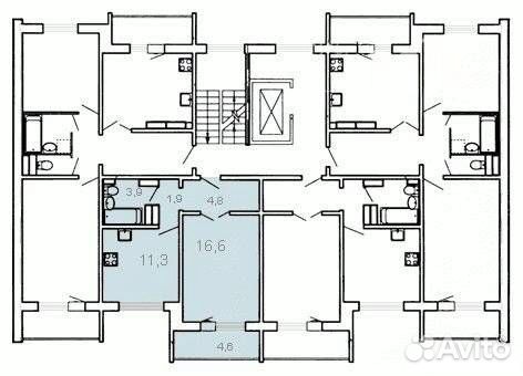 1-к квартира, 40.5 м², 9/10 эт. 1-к квартира, 40.5 м², 9/10 эт.