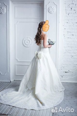 Шикарное свадебное платье, 42-44р