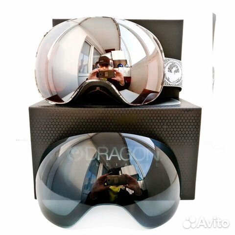 Горнолыжная маска Dragon Mill Luma Silver + Smoke