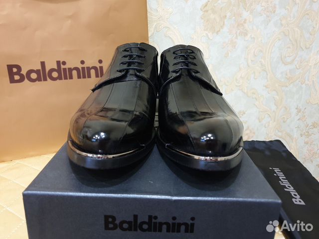Ботинки мужские из кожи угря Baldinini 43 разме