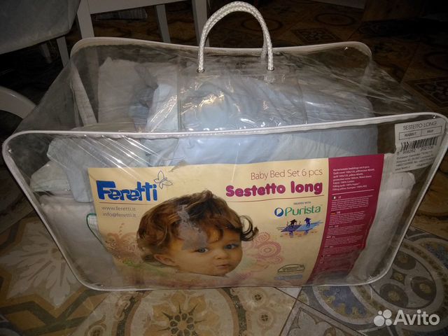 Комплект белья и бортики в кроватку