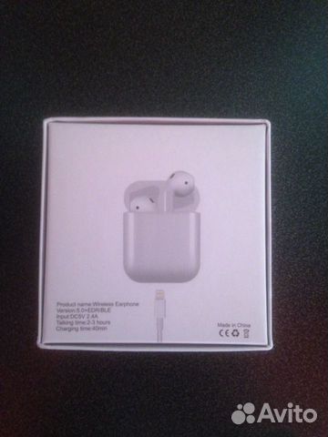 Беспроводные наушники TWS i12, реплика AirPods 1:1