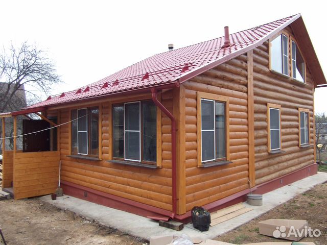 Сруб дома 6x8(полутороэтажный) Сруб дома 6x8(полутороэтажный)