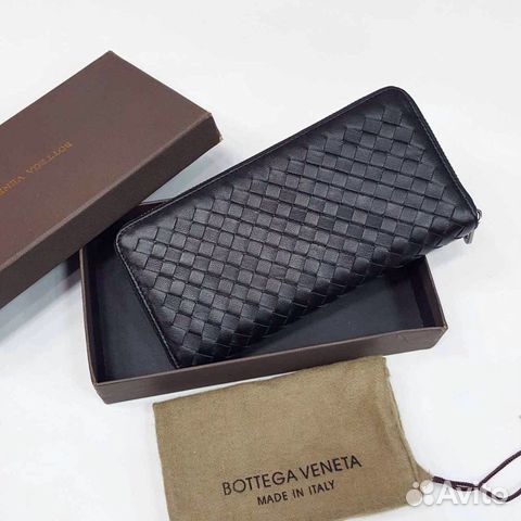 Черный Bottega Кошелек Veneta Cabbat Боттега Черный Bottega Кошелек Veneta Cabbat Боттега