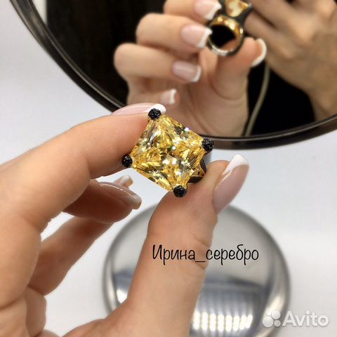 Кольцо серебро