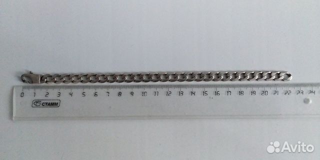 Цепочка, серебряный браслет мужской на руку